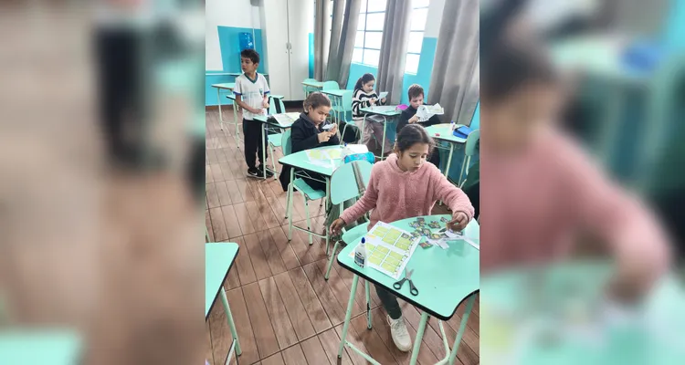 Confira os registros do trabalho em sala de aula.