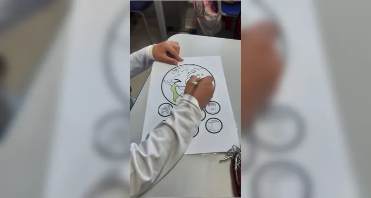 Confira os registros do trabalho em slaa de aula.