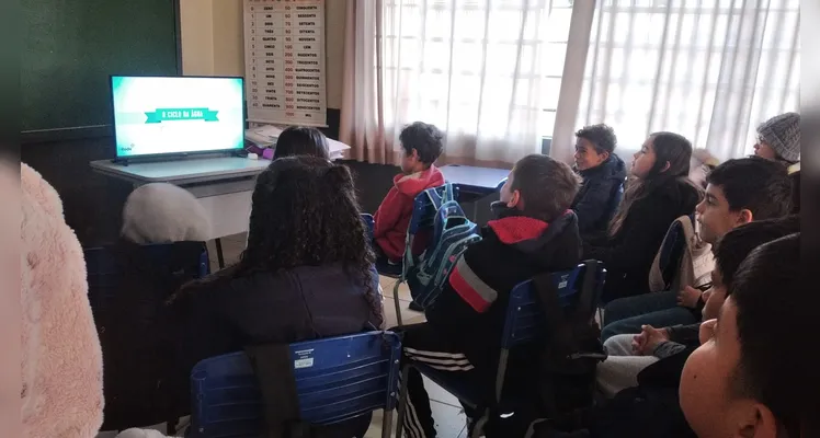 Confira os registros do trabalho em sala de aula.