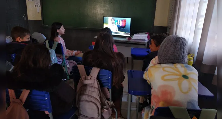 Confira os registros do trabalho em sala de aula.
