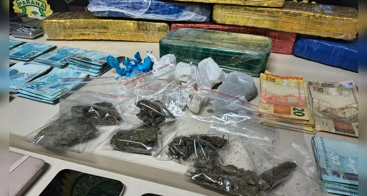Mais de 6 kg de drogas são apreendidos e dupla é detida em Ponta Grossa