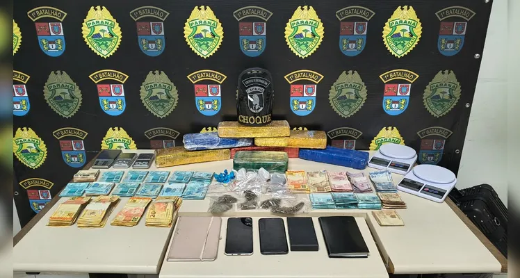 Mais de 6 kg de drogas são apreendidos e dupla é detida em Ponta Grossa