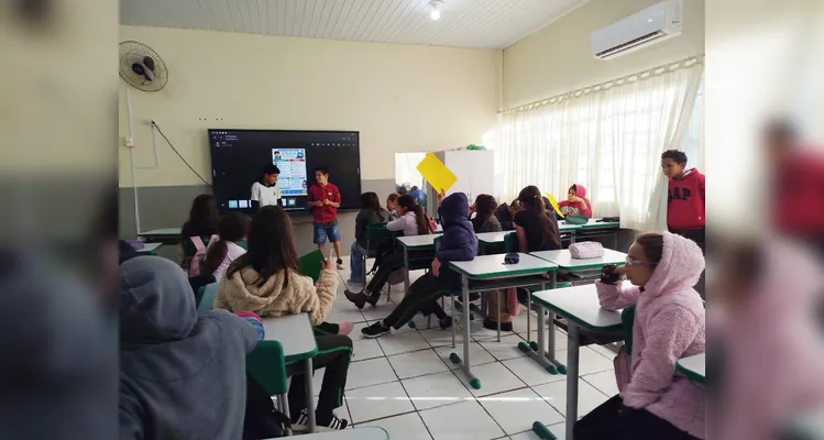 Veja os registros da ampla proposta em sala de aula.
