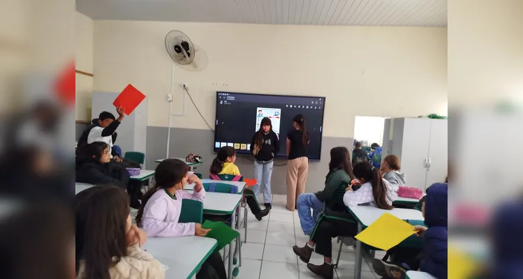 Veja os registros da ampla proposta em sala de aula.