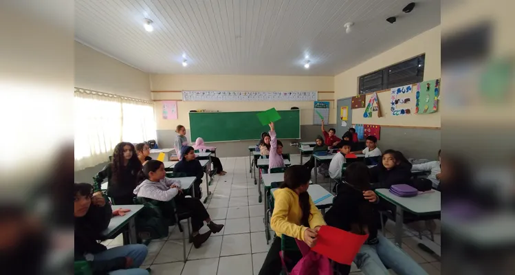 Veja os registros da ampla proposta em sala de aula.