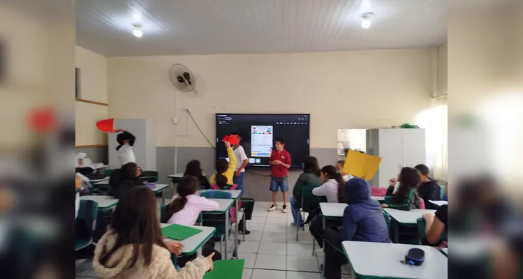 Veja os registros da ampla proposta em sala de aula.