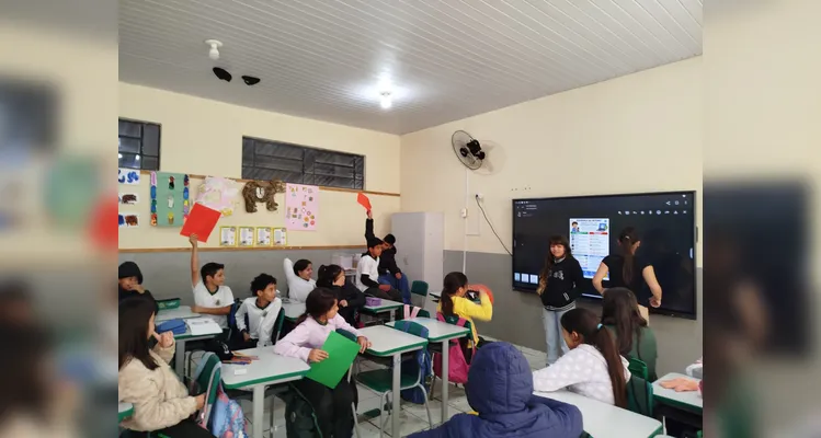 Veja os registros da ampla proposta em sala de aula.