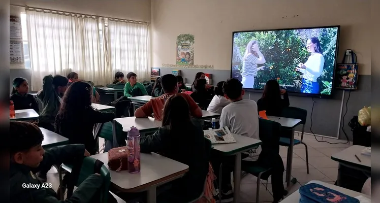 Veja os registros do trabalho em sala e da imunização das crianças.