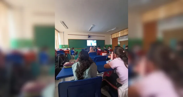Diversão e conhecimento foram unidos em sala de aula.