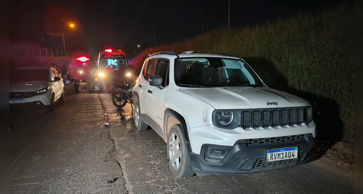Motociclista fica em estado grave após colisão no Distrito Industrial de PG