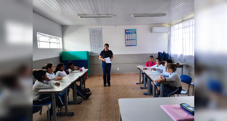 Confira os registros do trabalho em sala de aula.