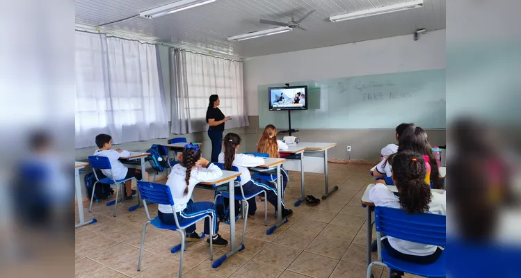 Confira os registros do trabalho em sala de aula.