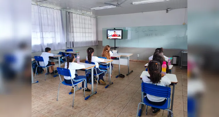 Confira os registros do trabalho em sala de aula.
