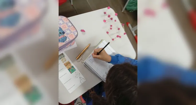 Confira os registros do trabalho em sala de aula.