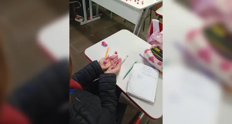 Confira os registros do trabalho em sala de aula.