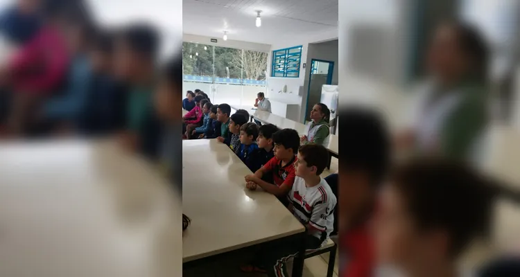 Confira os registros da importante conversa dos alunos com o convidado.