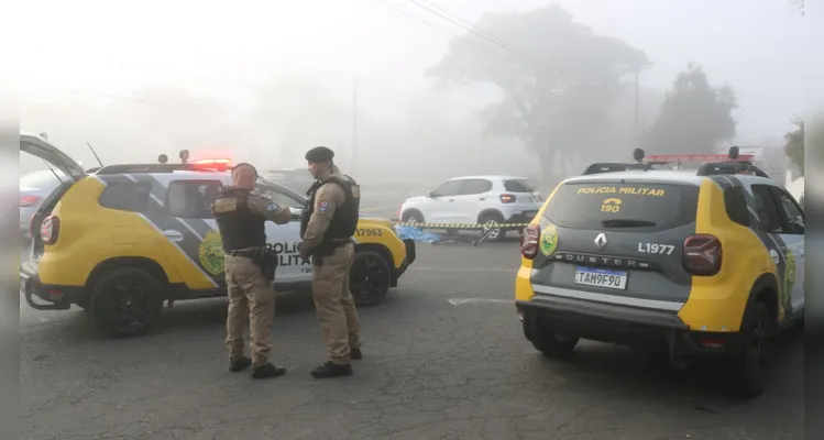 Confira imagens do acidente que matou ciclista em Ponta Grossa