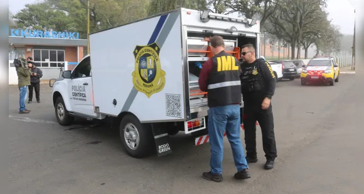 Confira imagens do acidente que matou ciclista em Ponta Grossa