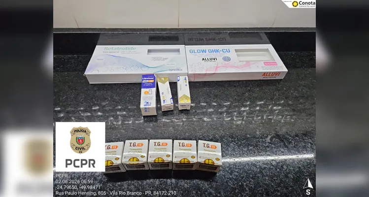 Operação prende três pessoas e apreende medicamentos em Castro