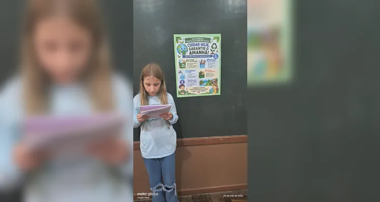 Confira os registros em sala e na casa dos educandos.