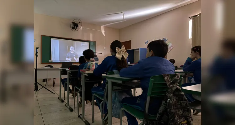 Confira os registros do trabalho em sala de aula.
