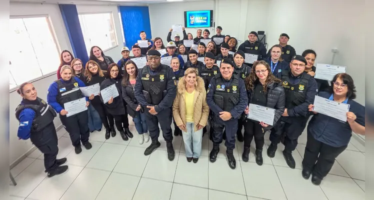 A prefeita Elizabeth Schmidt acompanhou a formatura
