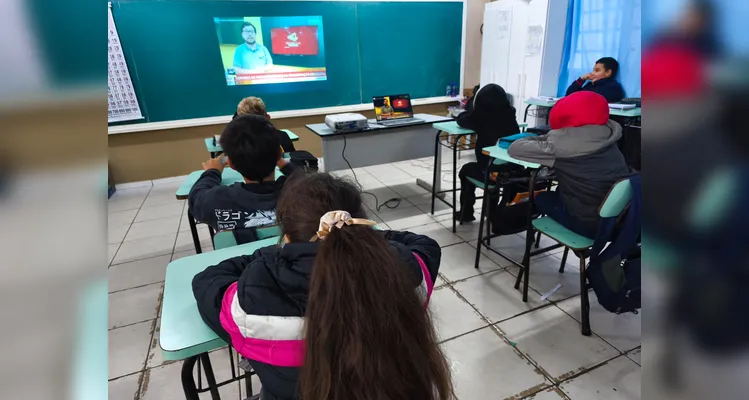 Confira os registros do trabalho em sala de aula.