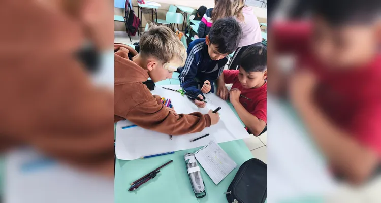 Confira os registros do trabalho em sala de aula.