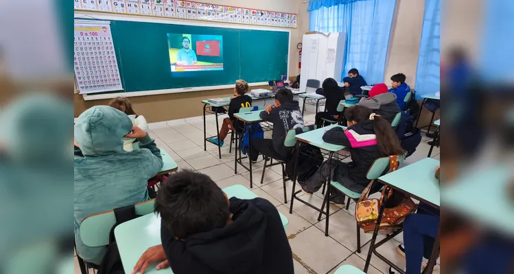 Confira os registros do trabalho em sala de aula.