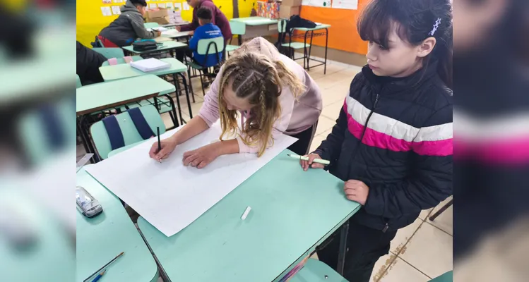 Confira os registros do trabalho em sala de aula.
