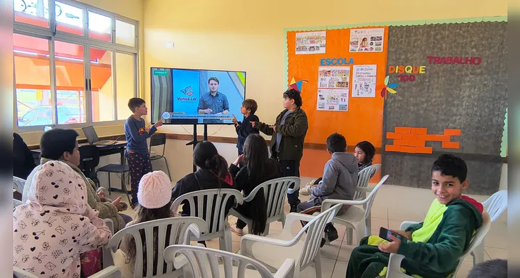 As ações da turma tiveram início com a videoaula do Vamos Ler e Unimed PG.