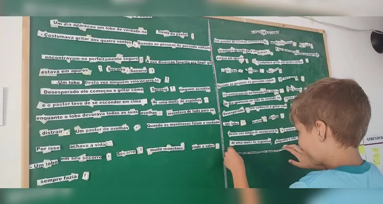 Confira a série de registros do amplo trabalho em sala de aula.