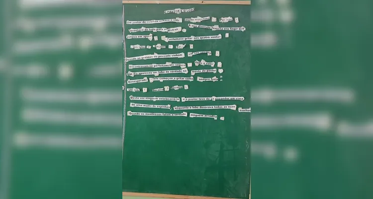 Confira a série de registros do amplo trabalho em sala de aula.