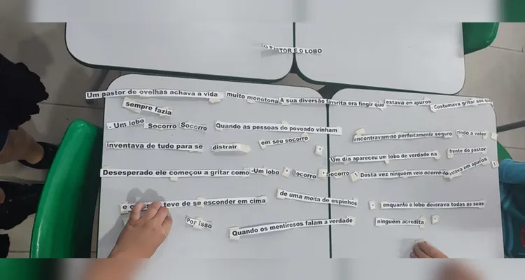 Confira a série de registros do amplo trabalho em sala de aula.