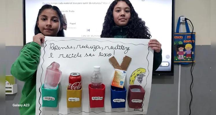 Veja a série de registros do trabalho em sala de aula.