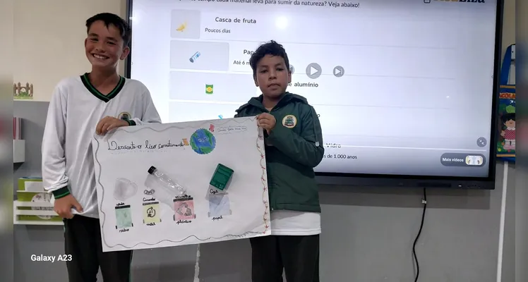 Veja a série de registros do trabalho em sala de aula.