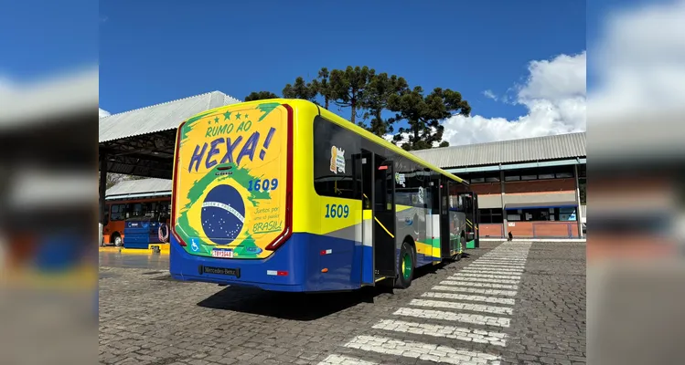 Ponta Grossa terá ônibus temático para celebrar a Copa do Mundo