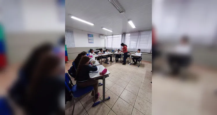 Confira os registros do trabalho em sala de aula.