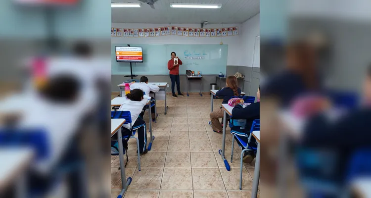 Confira os registros do trabalho em sala de aula.