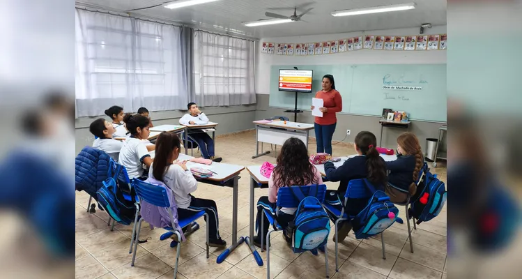 Confira os registros do trabalho em sala de aula.