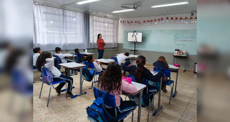 Confira os registros do trabalho em sala de aula.