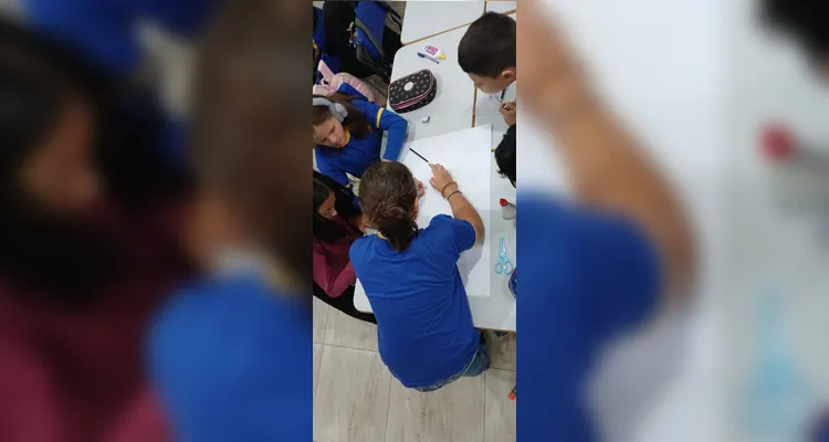 Confira a série de registros do amplo trabalho em sala de aula.