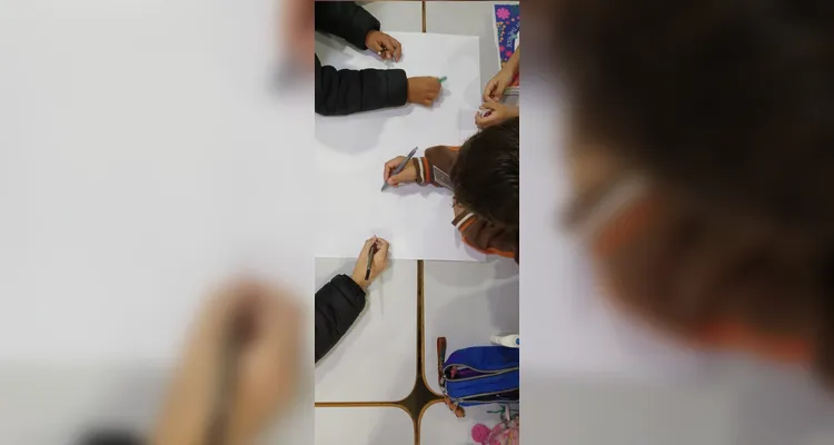 Confira a série de registros do amplo trabalho em sala de aula.
