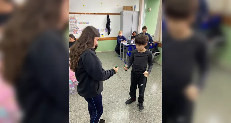 Confira a série de registros do amplo trabalho em sala de aula.