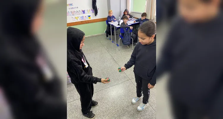Confira a série de registros do amplo trabalho em sala de aula.
