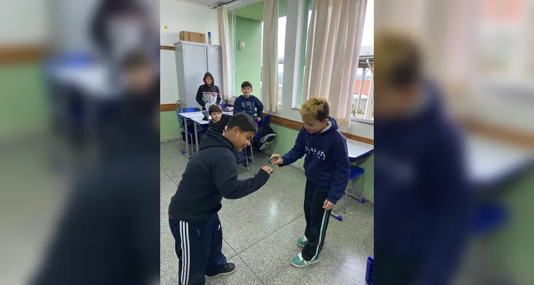 Confira a série de registros do amplo trabalho em sala de aula.