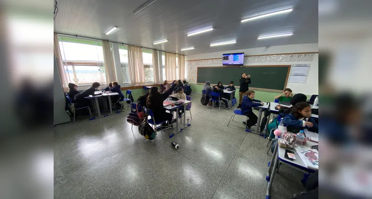 Confira a série de registros do amplo trabalho em sala de aula.