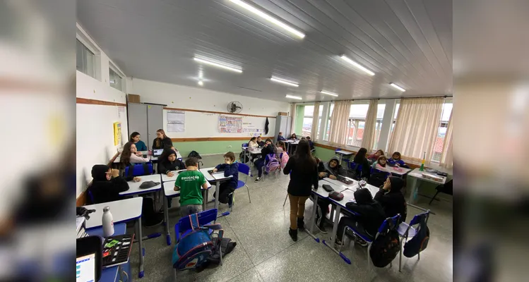 Confira a série de registros do amplo trabalho em sala de aula.
