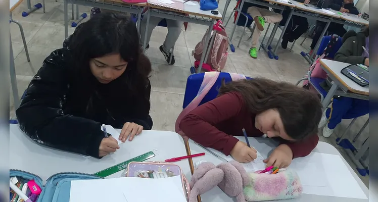 Confira a série de registros do amplo trabalho em sala de aula.