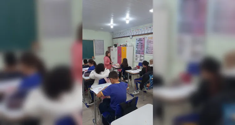 Confira a série de registros do amplo trabalho em sala de aula.